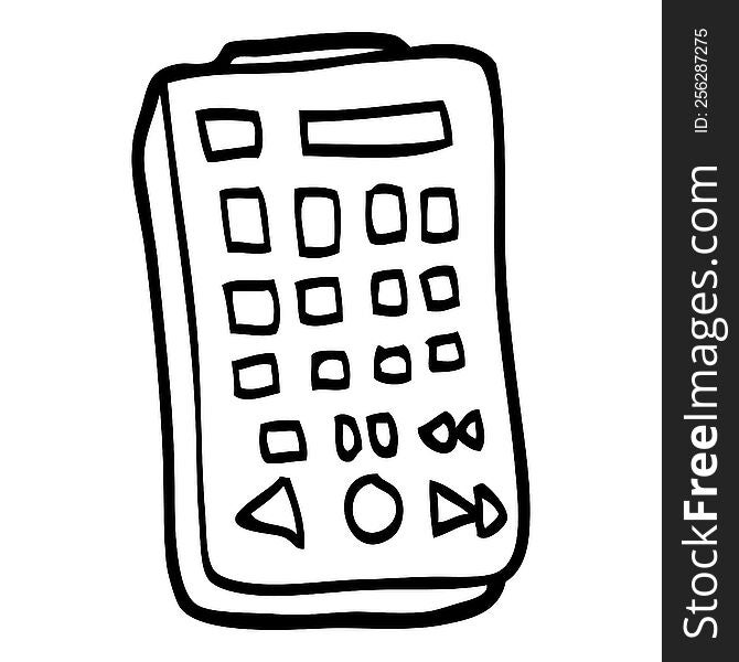 Black And White Cartoon Remote Control