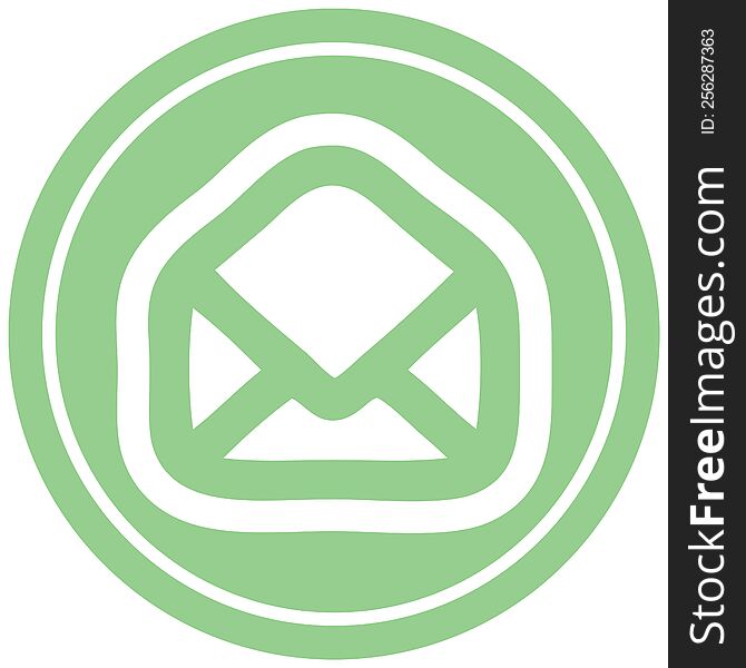 Envelope Letter Circular Icon