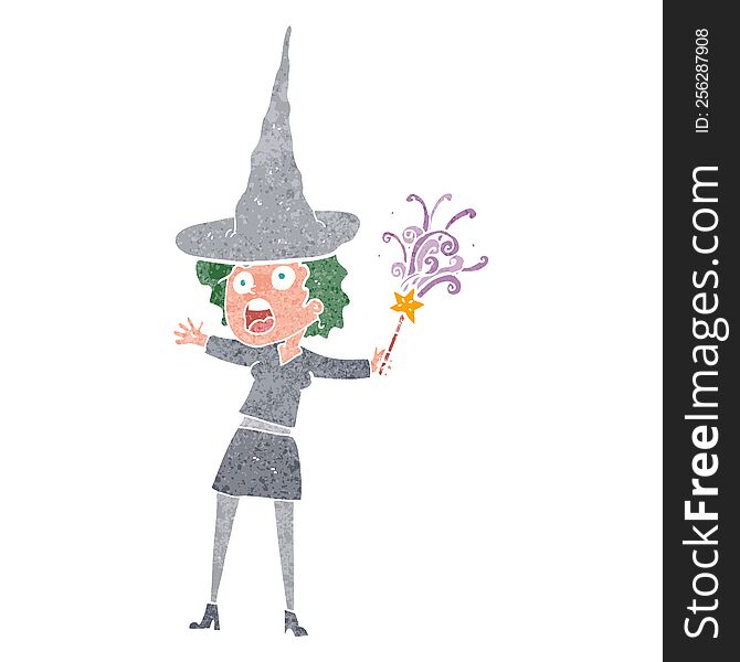 cartoon halloween witch