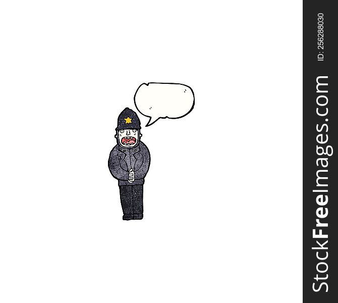 cartoon policeman