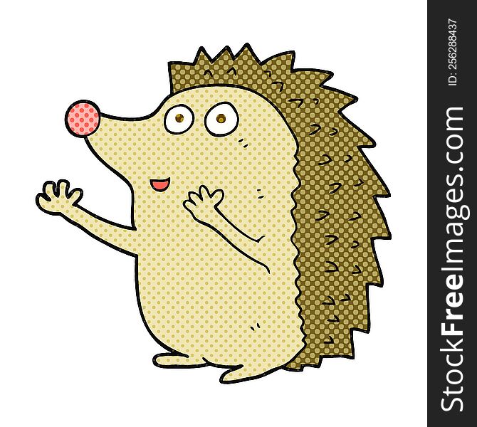 cartoon cute hedgehog