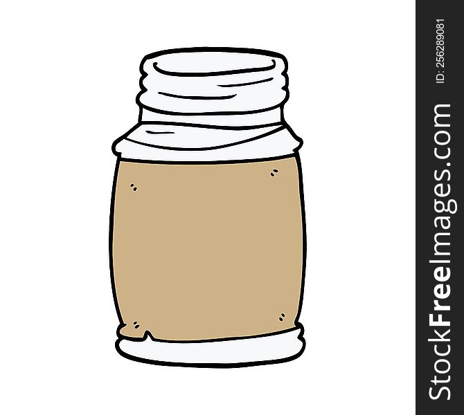 cartoon doodle of a storage jar