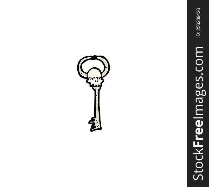 cartoon skeleton key