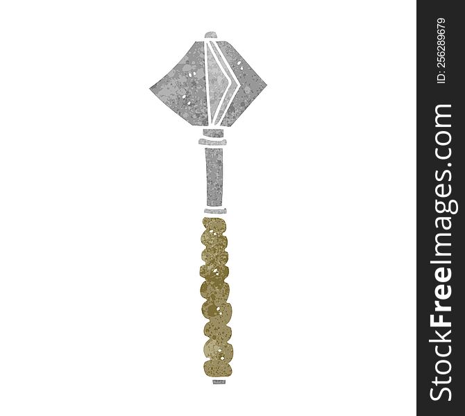 Retro Cartoon Medieval Mace