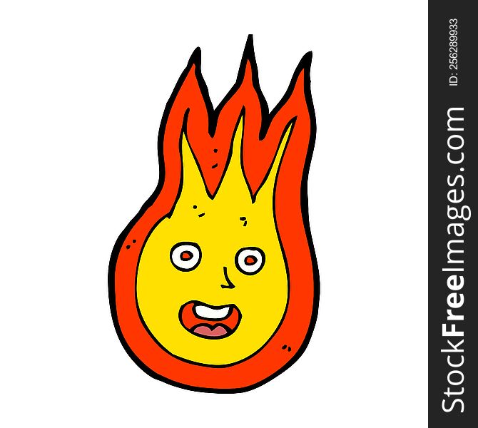 Cartoon Friendly Fireball