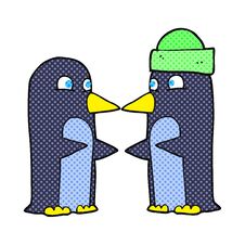 Cartoon Penguins Royalty Free Stock Photography