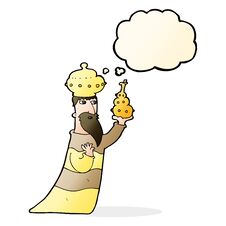 One Of The Three Wise Men With Thought Bubble Stock Photo One Of The Three Wise Men With Thought Bubble Stock Photo