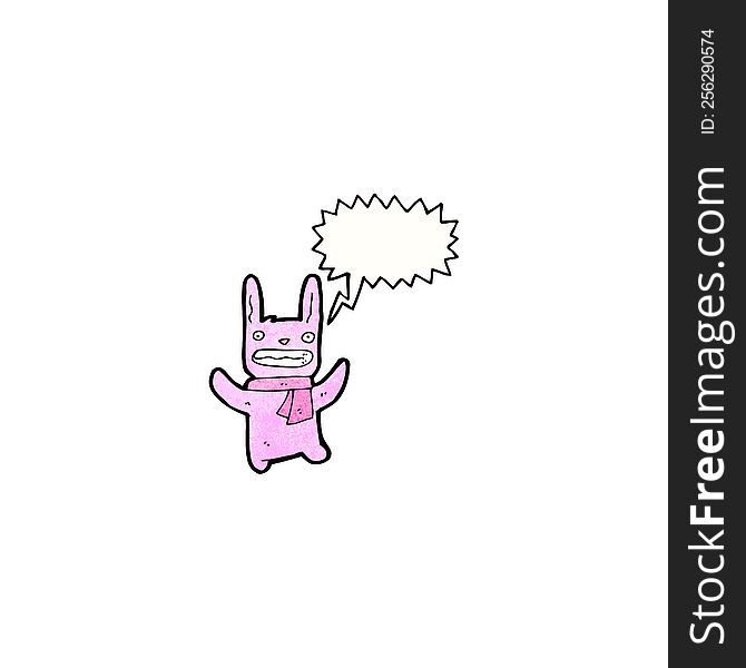 Cartoon Pink Rabbit