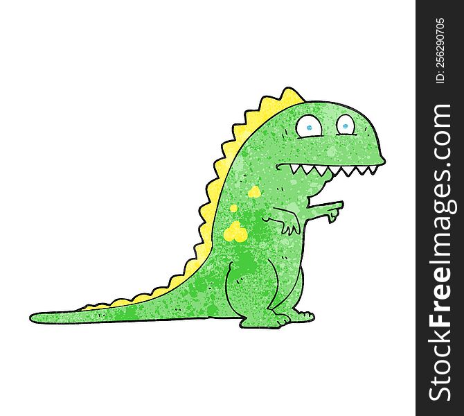 Textured Cartoon Dinosaur