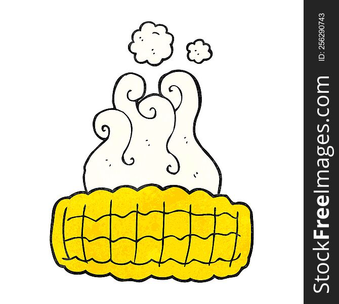 freehand drawn texture cartoon corn cob