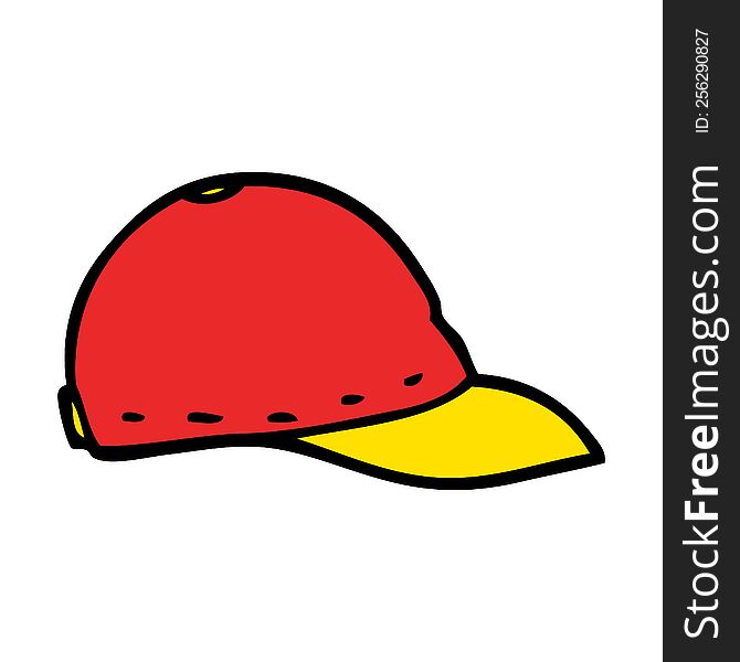 Cartoon Doodle Baseball Cap