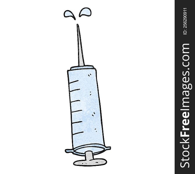 Textured Cartoon Medical Needle