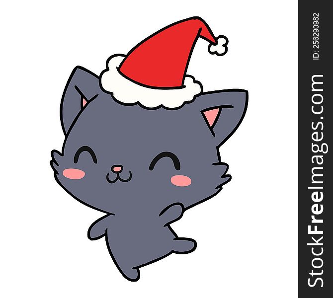 Christmas Cartoon Of Kawaii Cat