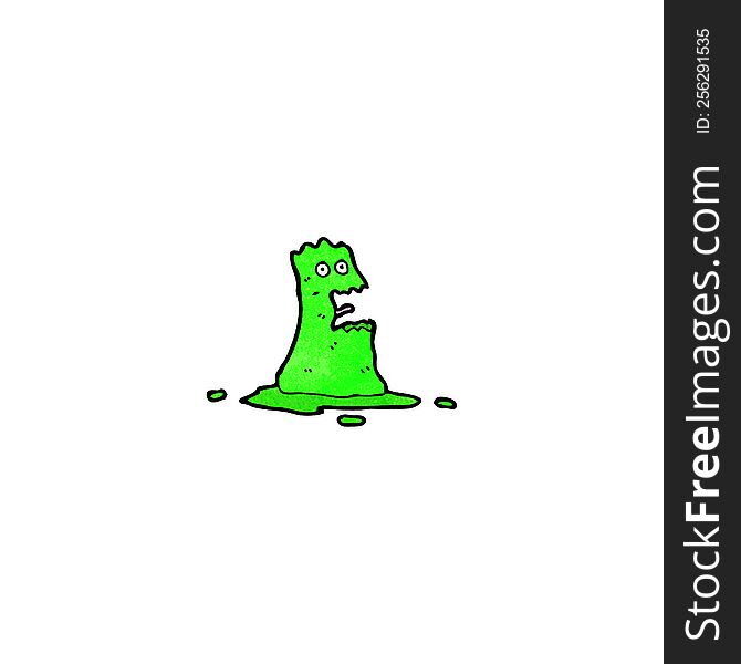 Cartoon Blob Slime Monster