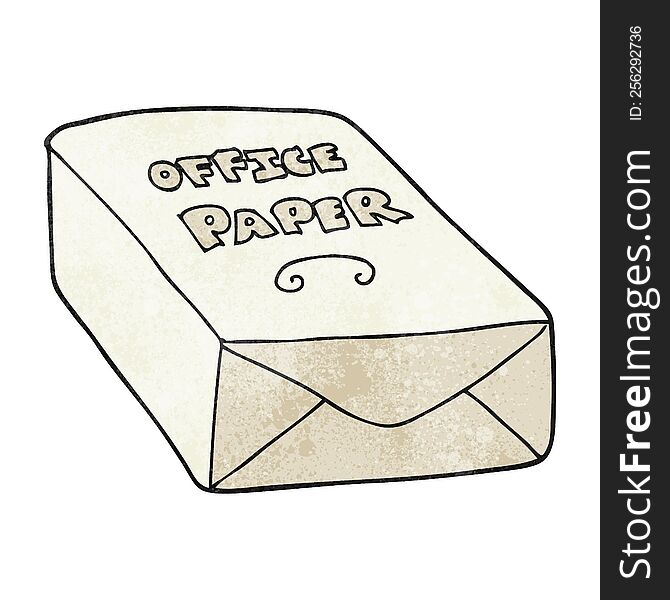 freehand textured cartoon office paper