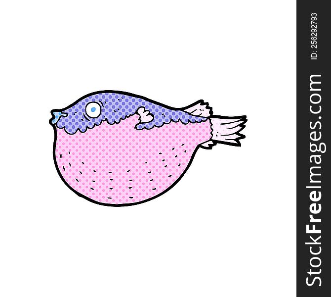 cartoon blowfish