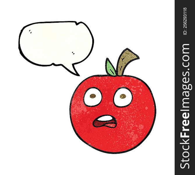 Texture Speech Bubble Cartoon Tomato