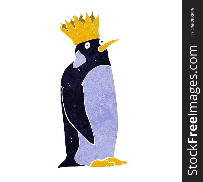 Cartoon Emperor Penguin