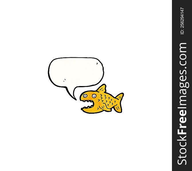 cartoon talking fish