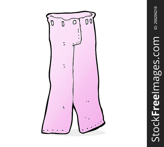 cartoon pair of pink pants