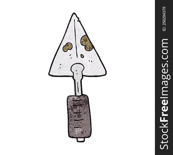 textured cartoon trowel