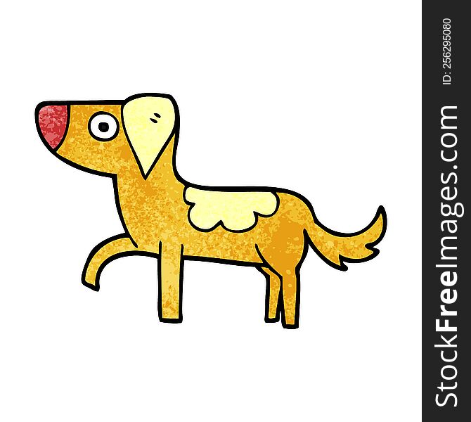 Cartoon Doodle Standing Dog