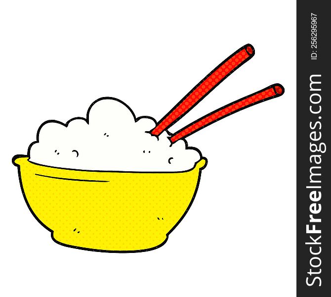 Cartoon Bowl Of Rice