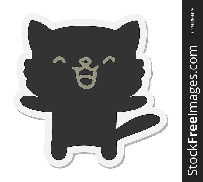 little cat sticker