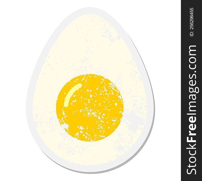 cooked egg half grunge sticker