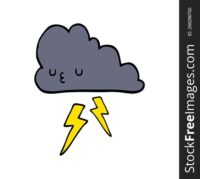 cartoon storm cloud