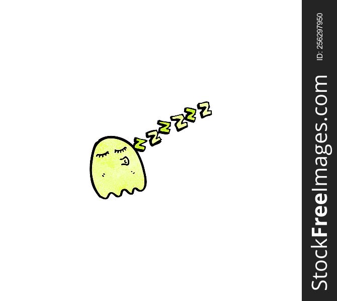 cartoon gree ghost