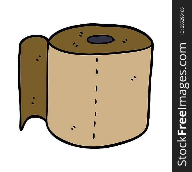 Cartoon Doodle Toilet Roll