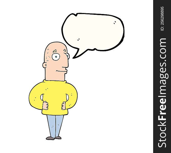 Speech Bubble Cartoon Content Man