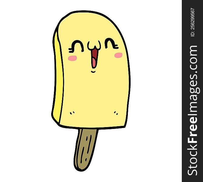 Cartoon Frozen Ice Lolly