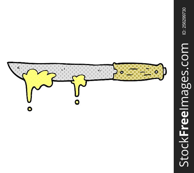 Cartoon Butter Knife