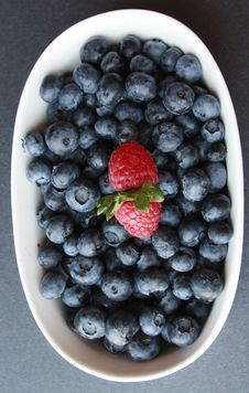 Blue Berries Rasberries Stock Photos Blue Berries Rasberries Stock Photos