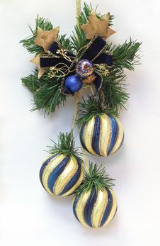 Christmas Decoration With Christmas Balls Stock Images