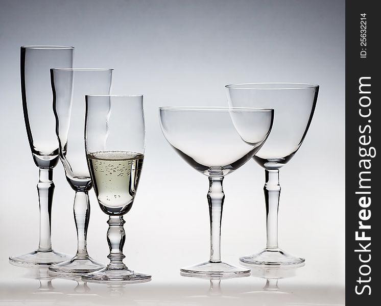 Champagne glassware