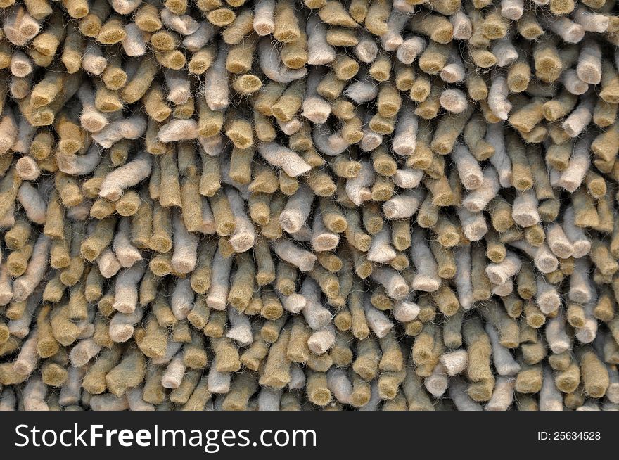 Carpet structure with upward fathoms
