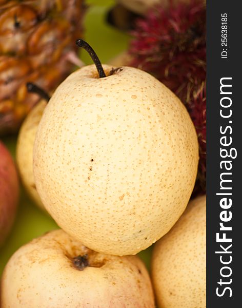 Pears background,Fresh Fruit for Health, Thailand.