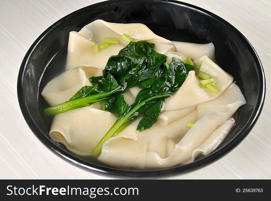 Chinese vegetables and egg noodles. Chinese vegetables and egg noodles