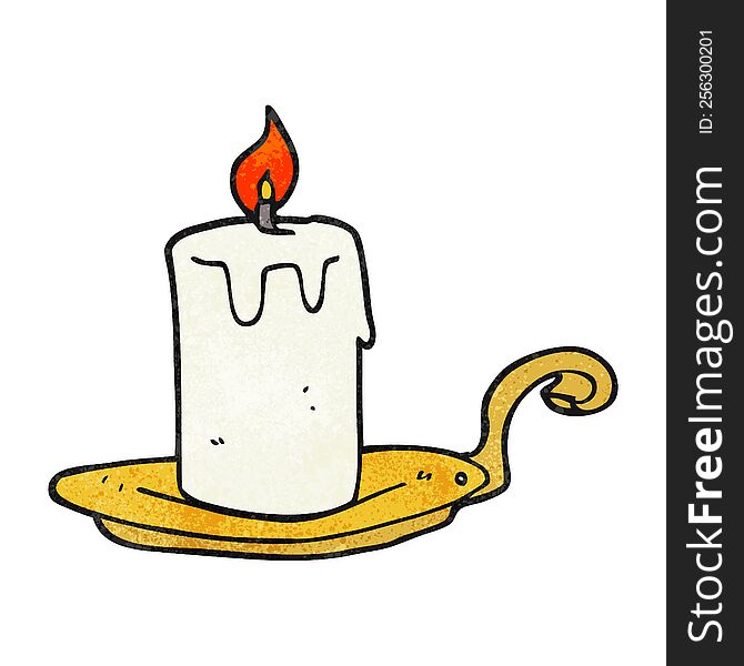 Textured Cartoon Candle Lamp