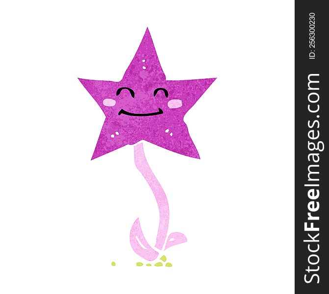 cartoon star flower