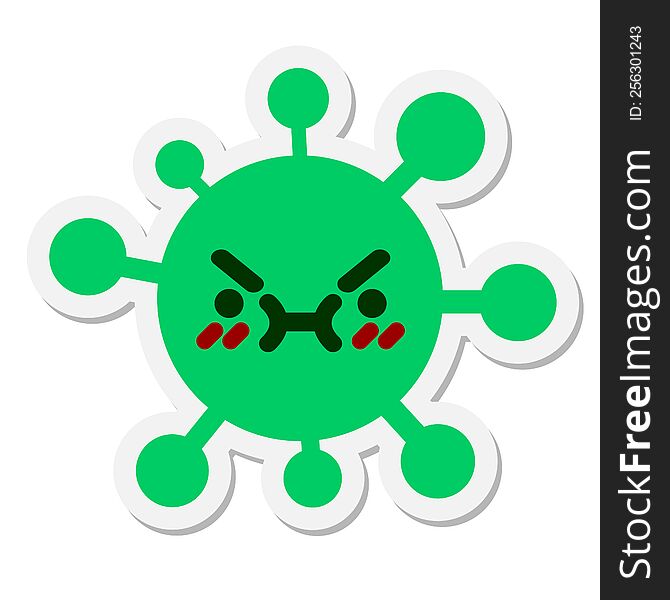 Mean Virus Sticker