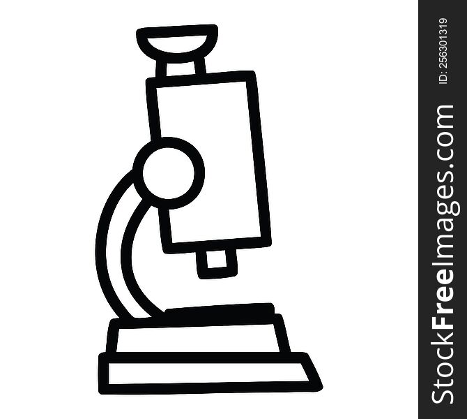 microscope and slide icon symbol