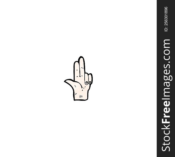 cartoon hand symbol