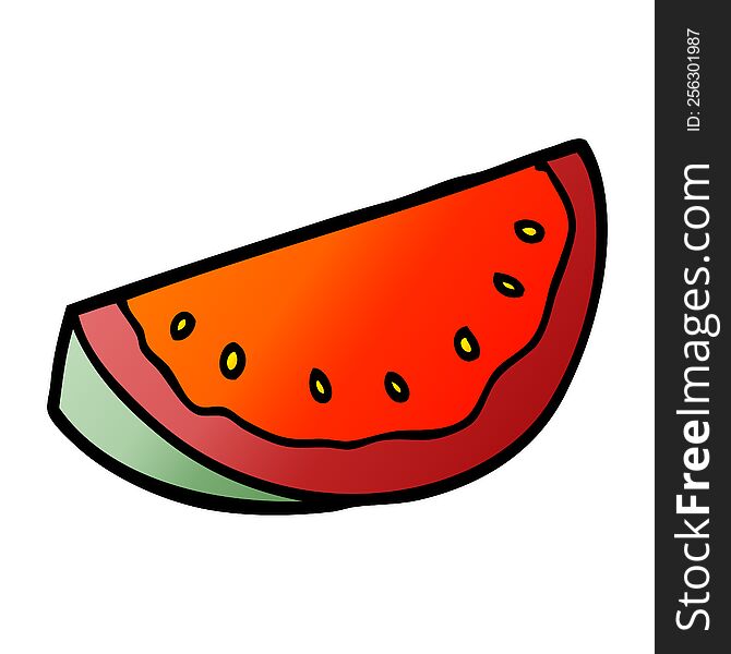 cartoon doodle watermelon