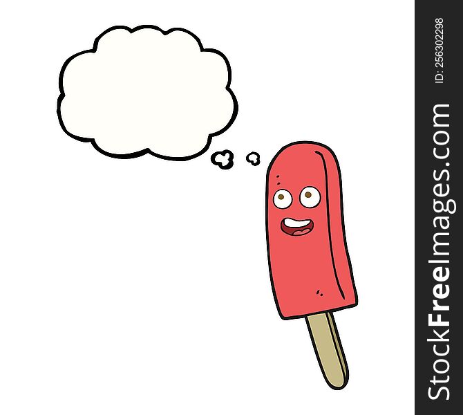 Thought Bubble Cartoon Ice Lolly