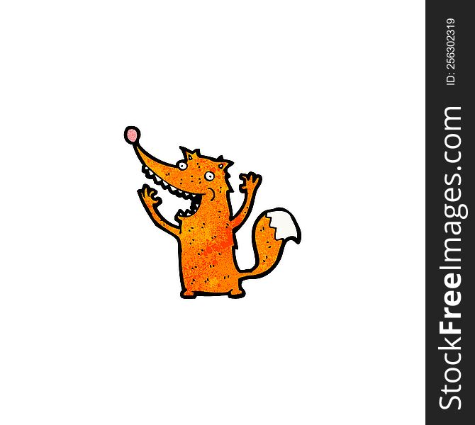 Funny Cartoon Fox