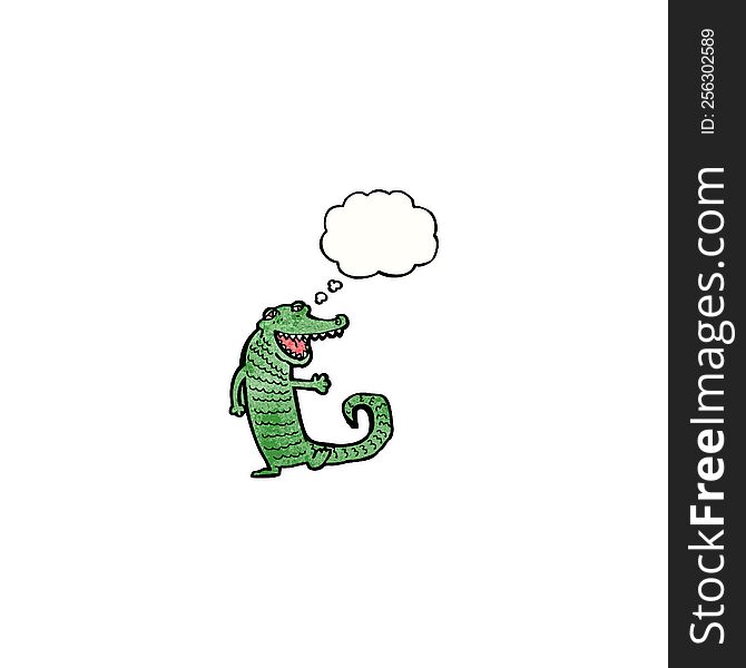 Happy Crocodile Cartoon
